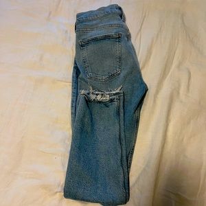 AGOLDE Size 28 jeans mid waist straight light wash jeans.
